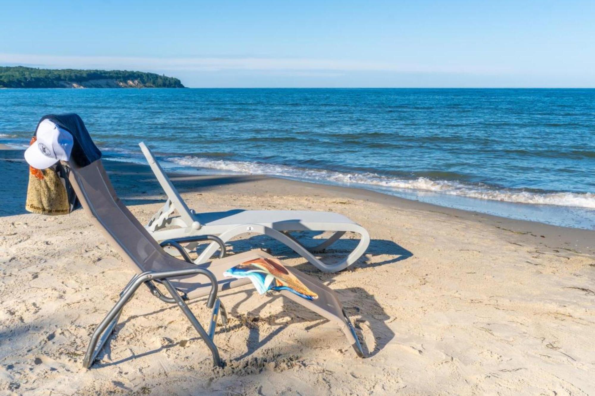 Traumhaftes Appartement Mit Balkon - Odins Blick Wohnung 6 - Mit Privatstrand, Sauna Lobbe Exterior foto