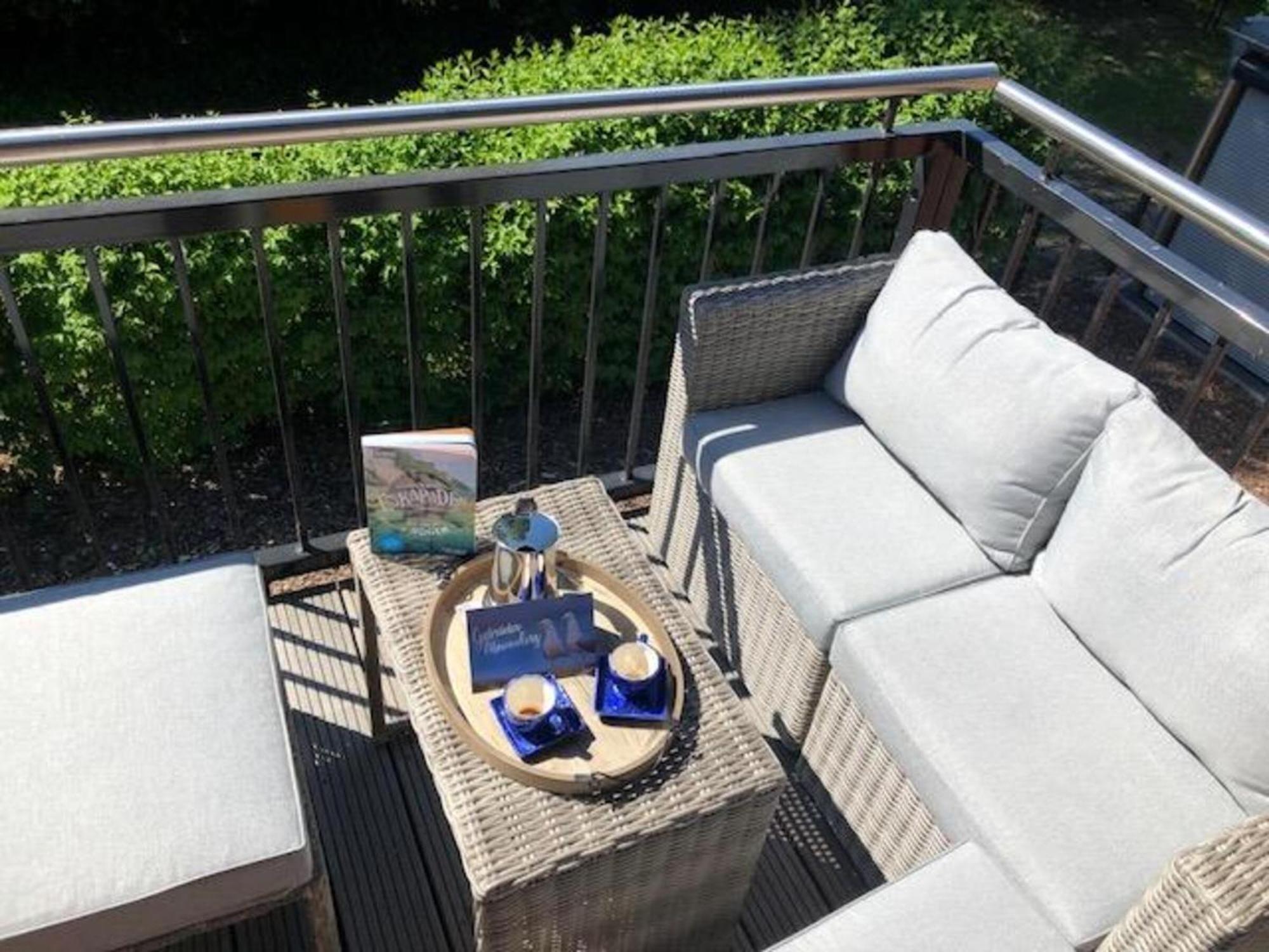 Traumhaftes Appartement Mit Balkon - Odins Blick Wohnung 6 - Mit Privatstrand, Sauna Lobbe Exterior foto